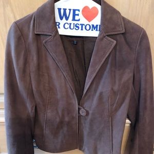 Faux suede jacket